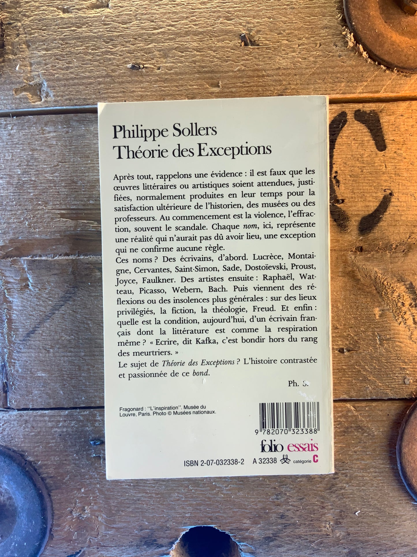 Théorie des Exceptions - Philippe Sollers