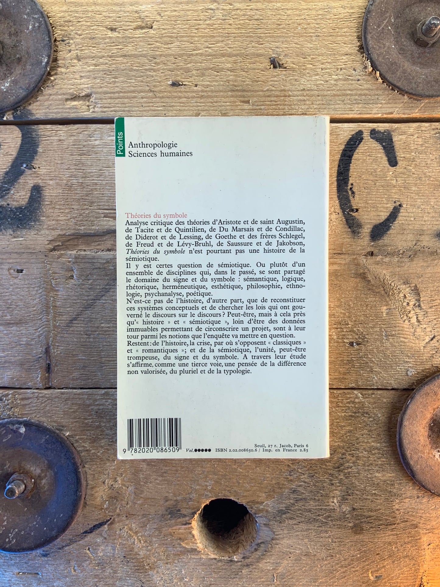 Théories du symbole - Tzvetan Todorov