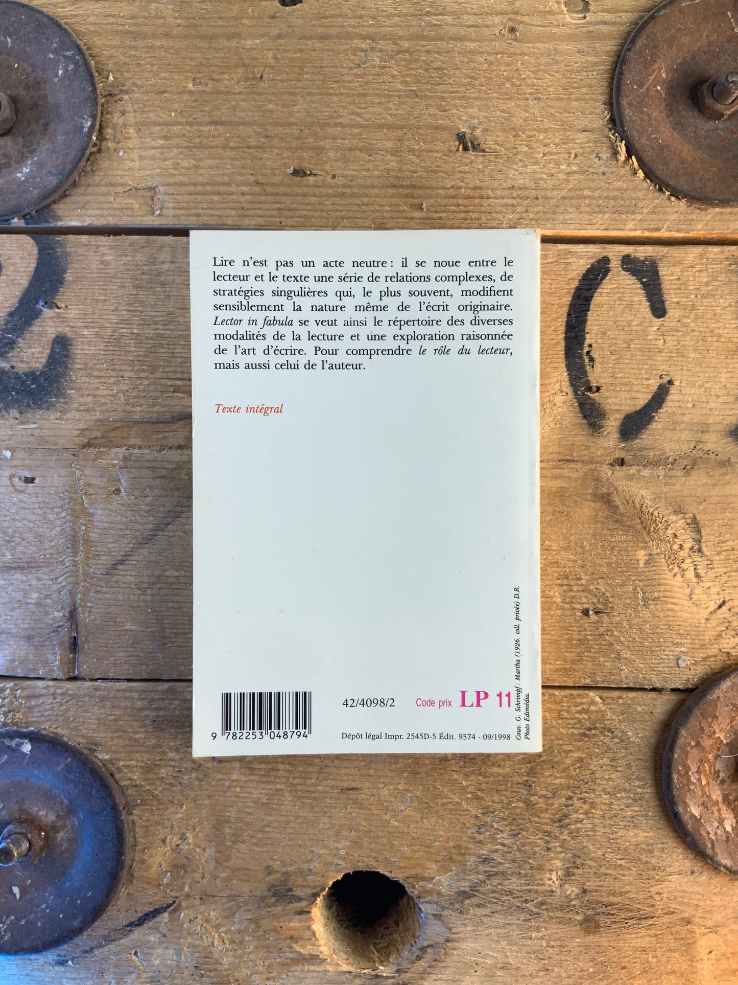 Lector in fabula : le rôle du lecteur - Umberto Eco