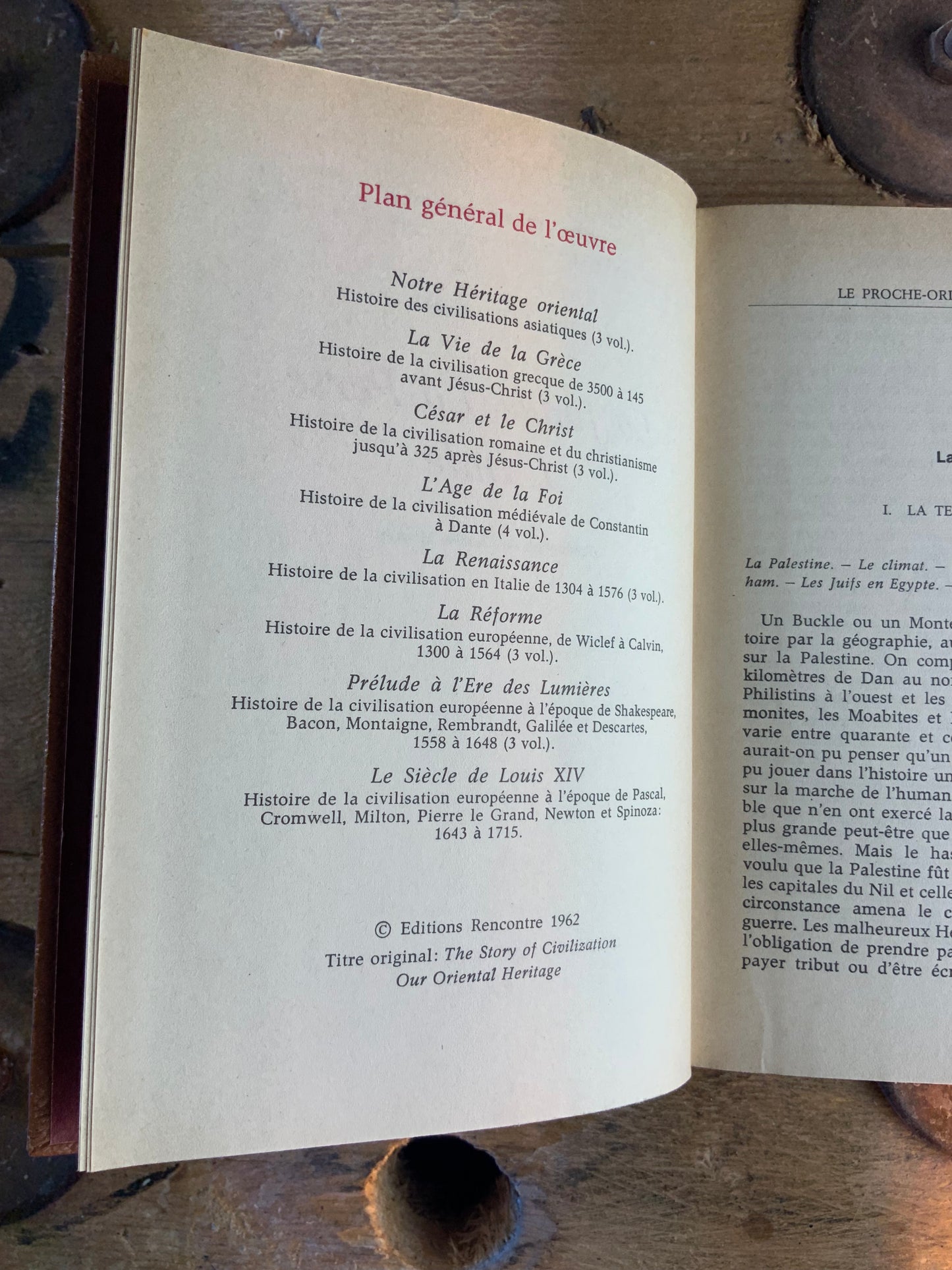 Histoire de la civilisation - Will et Ariel Durant (en 28 volumes)