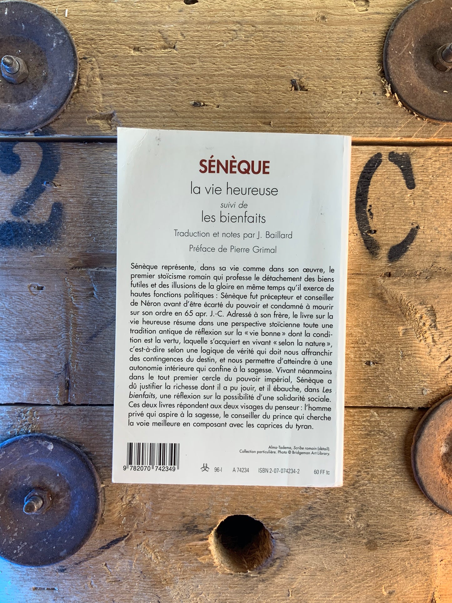 La vie heureuse, suivi de Les bienfaits - Sénèque