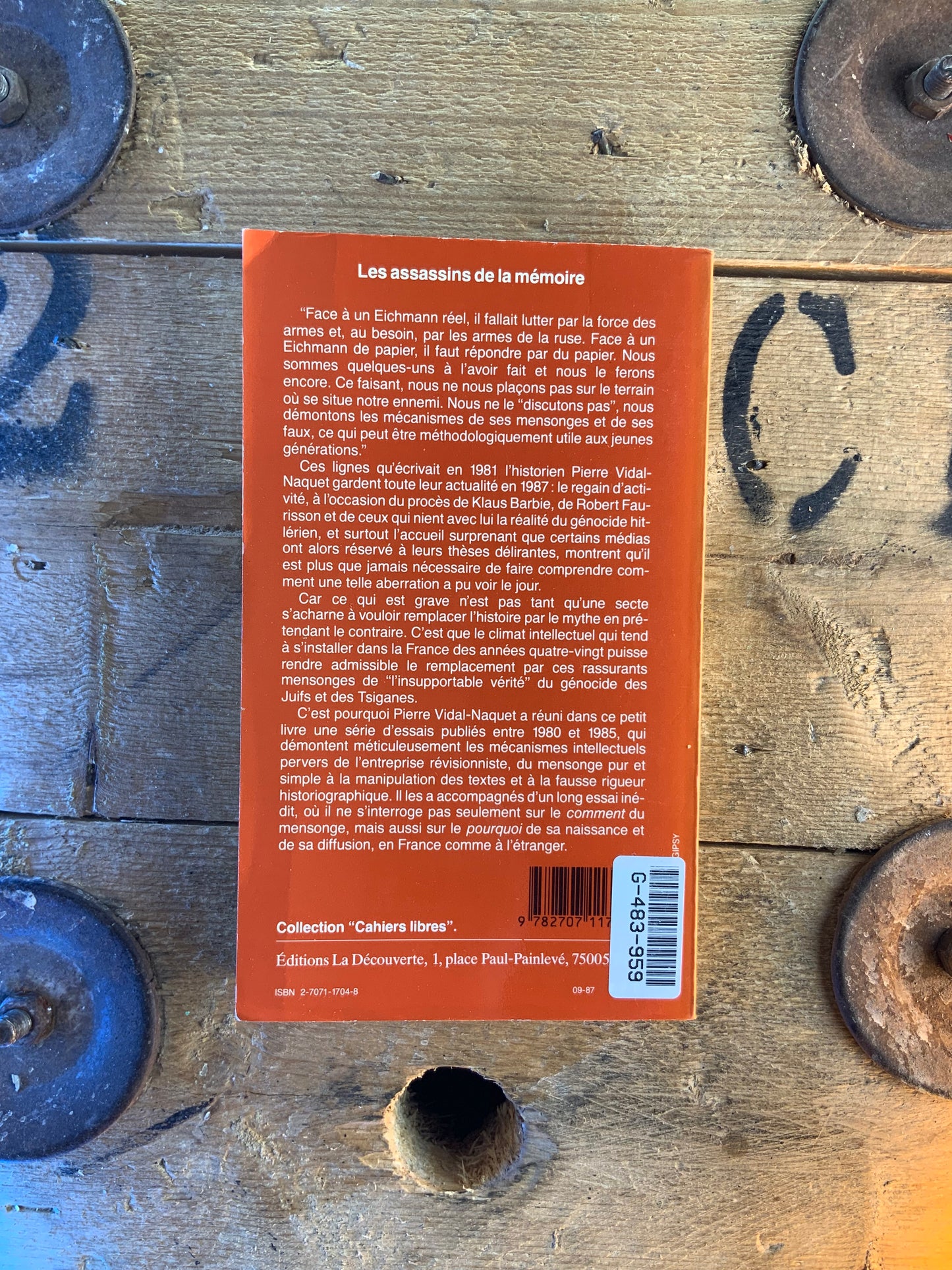 Les assassins de la mémoire - Pierre Vidal-Naquet