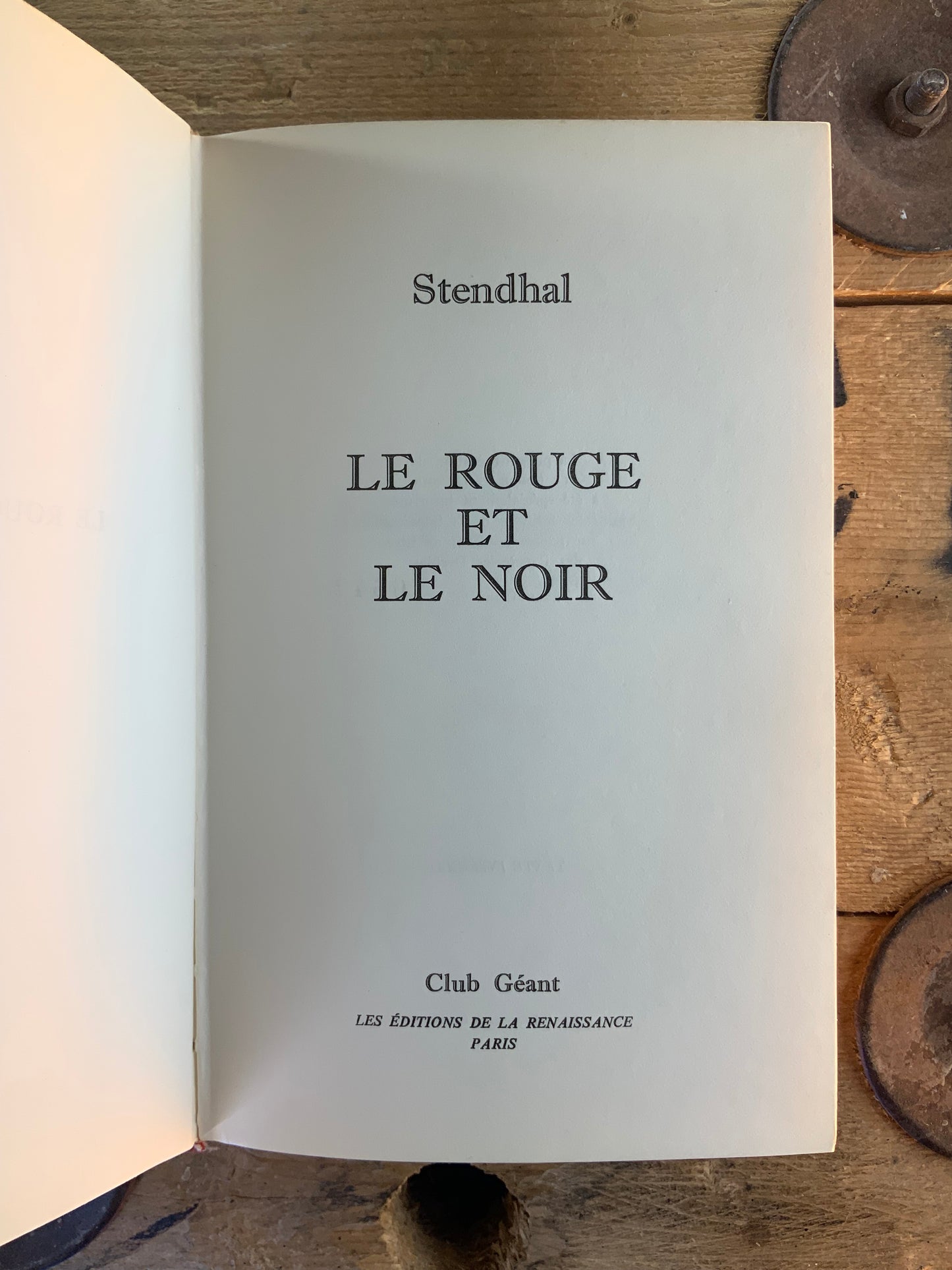 Le rouge et le noir - Stendhal [ édition numérotée - Nº 6642 ]