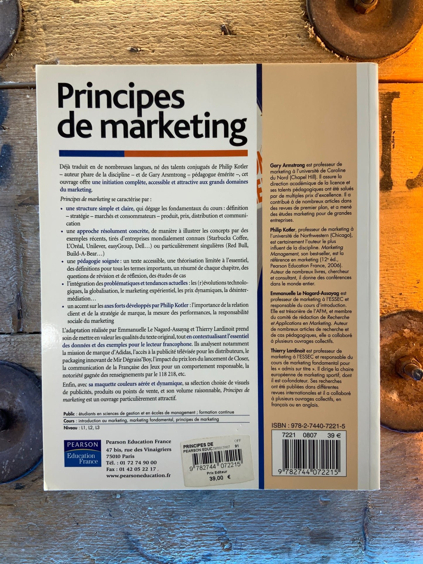 Principes de marketing - Gary Amstrong et Philip Kotler