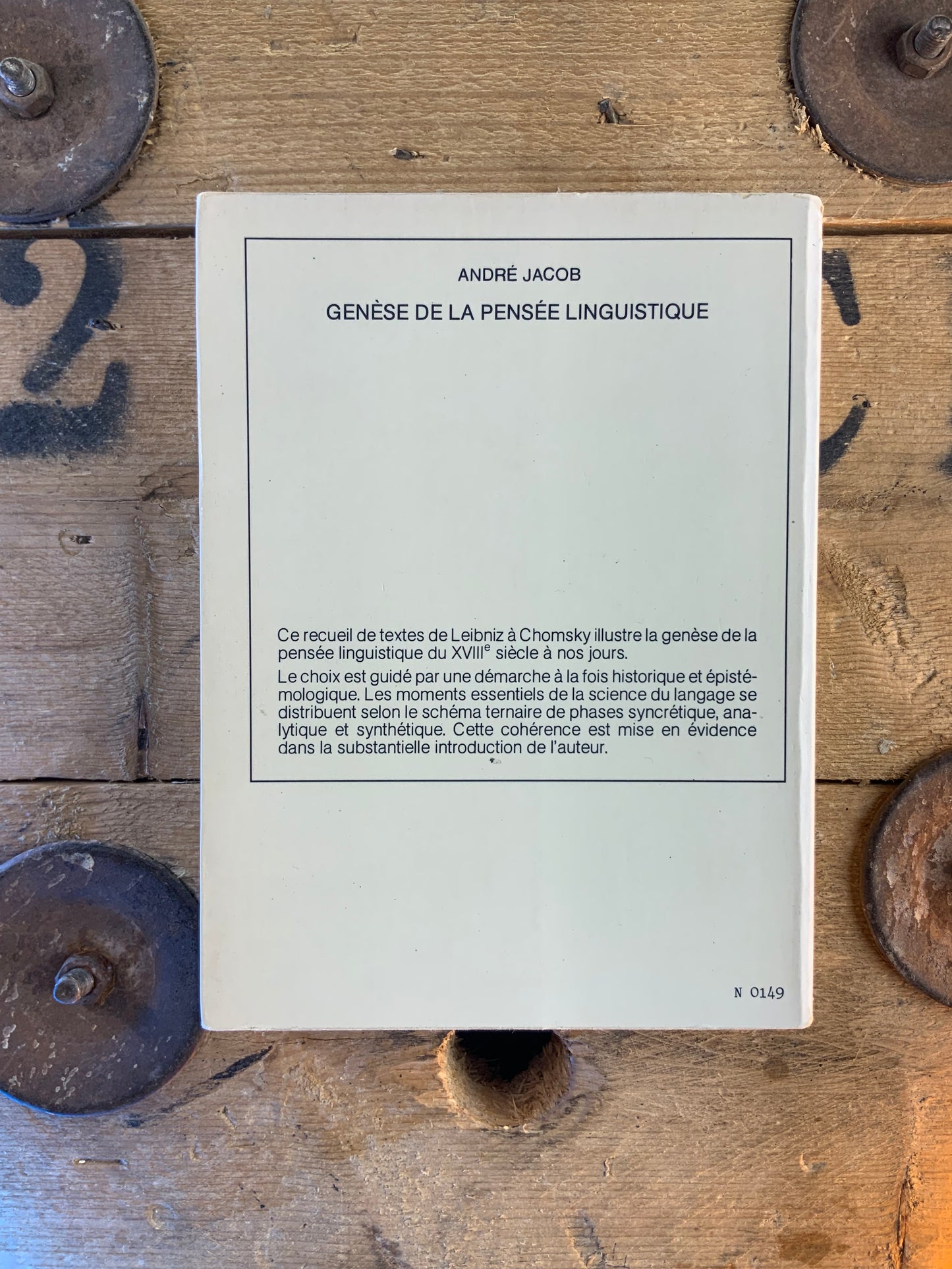 Genèse de la pensée linguistique - André Jacob