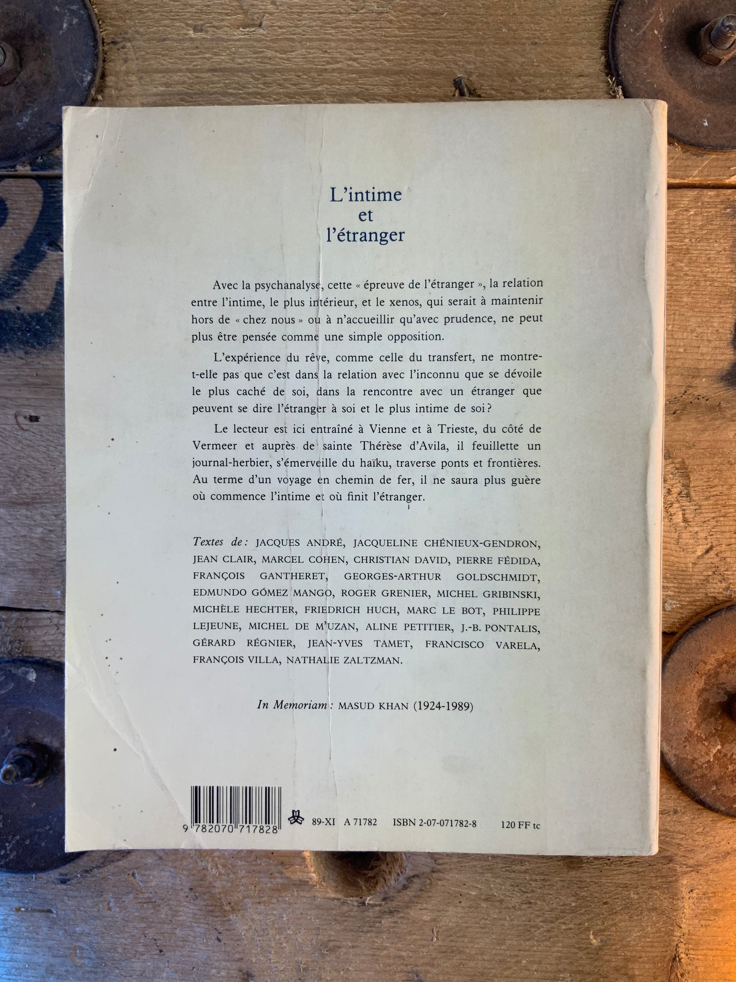 L’intime et l’étranger [ Nouvelle Revue De Psychanalyse ]