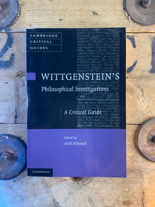 Wittgenstein’s philosophical investigations : a critical guide