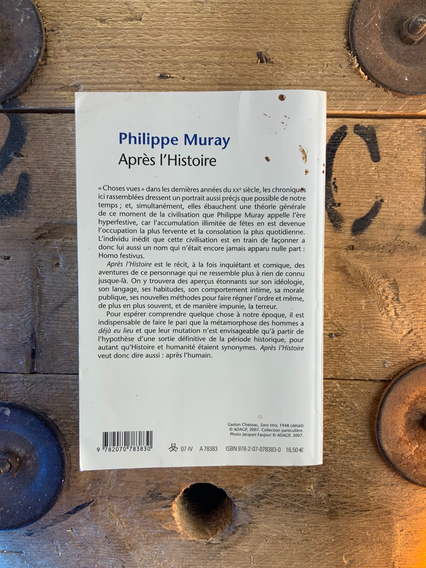 Après l’Histoire - Philippe Muray