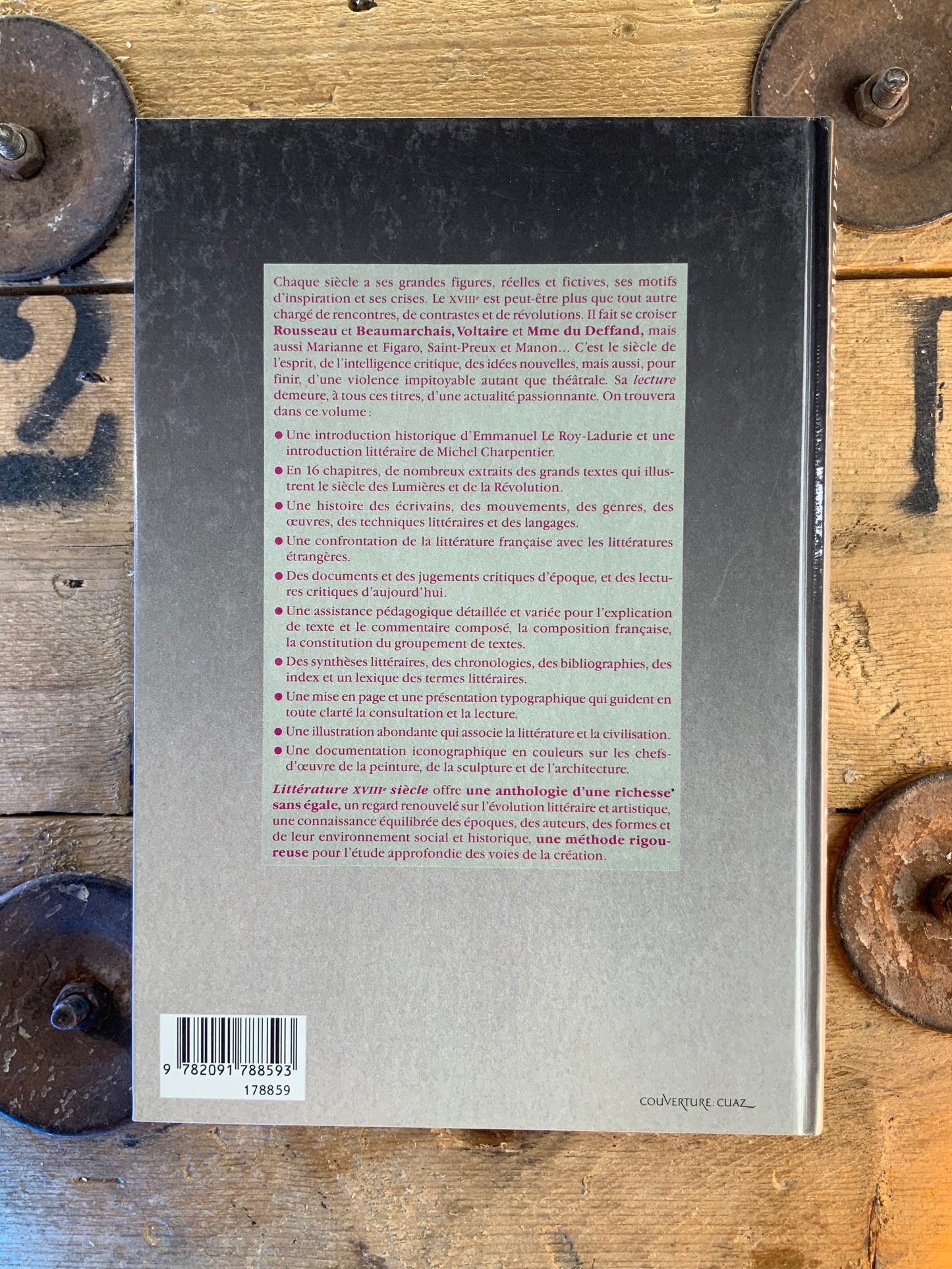 Littérature : textes et documents XVIIIe - Michel et Jeanne Charpentier