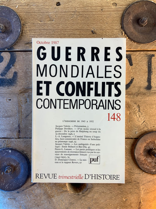 Guerres mondiales et conflits numéro 148 [ Revue trimestrielle d’histoire ]