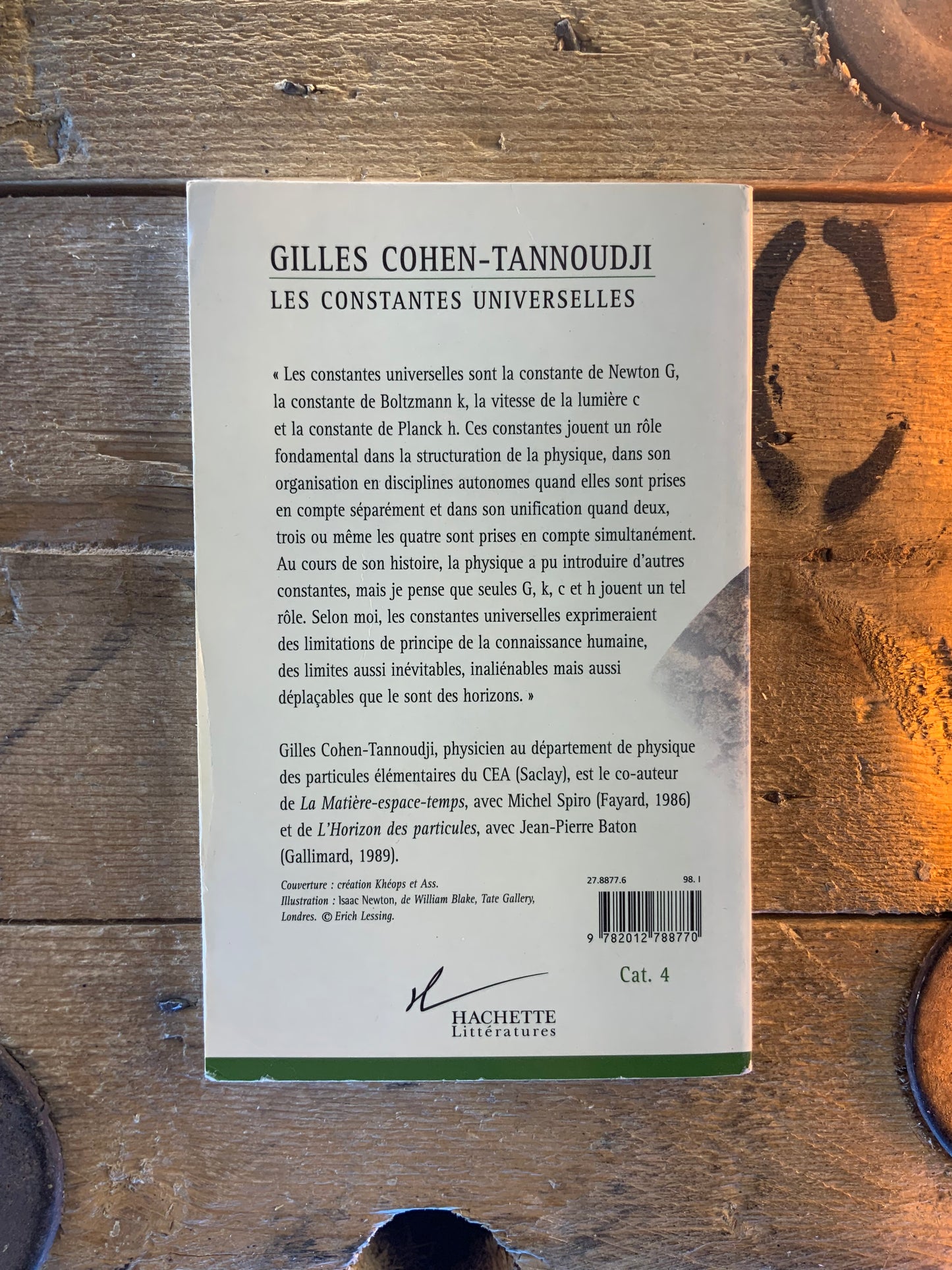 Les constantes universelles - Gilles Cohen-Tannoudji