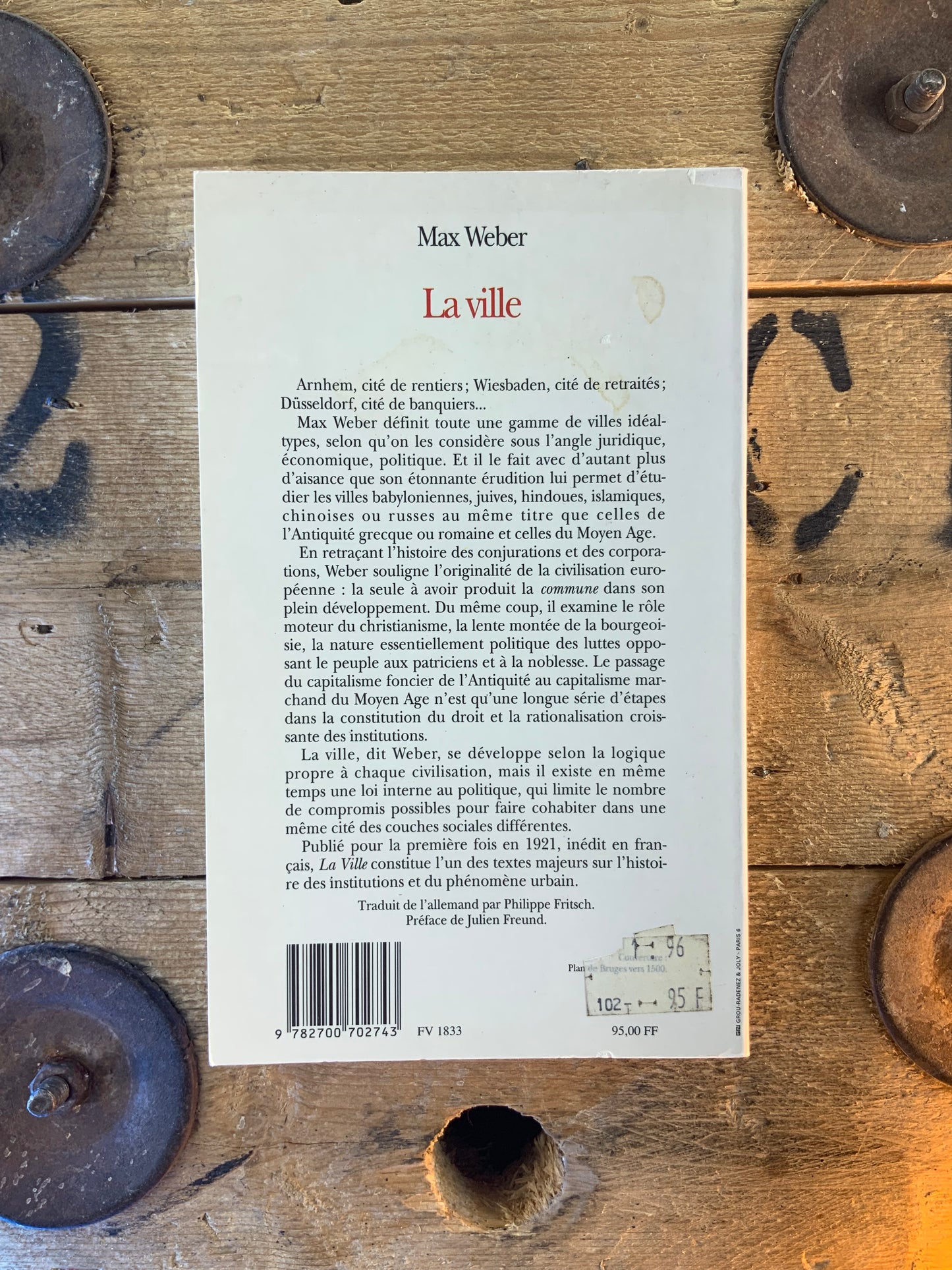 La ville - Max Weber