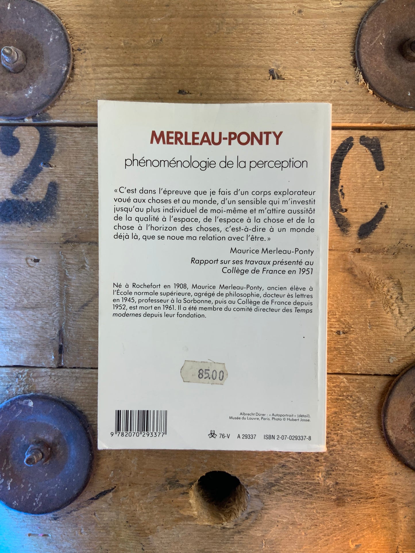 Phénoménologie de la perception - Maurice Merleau-Ponty