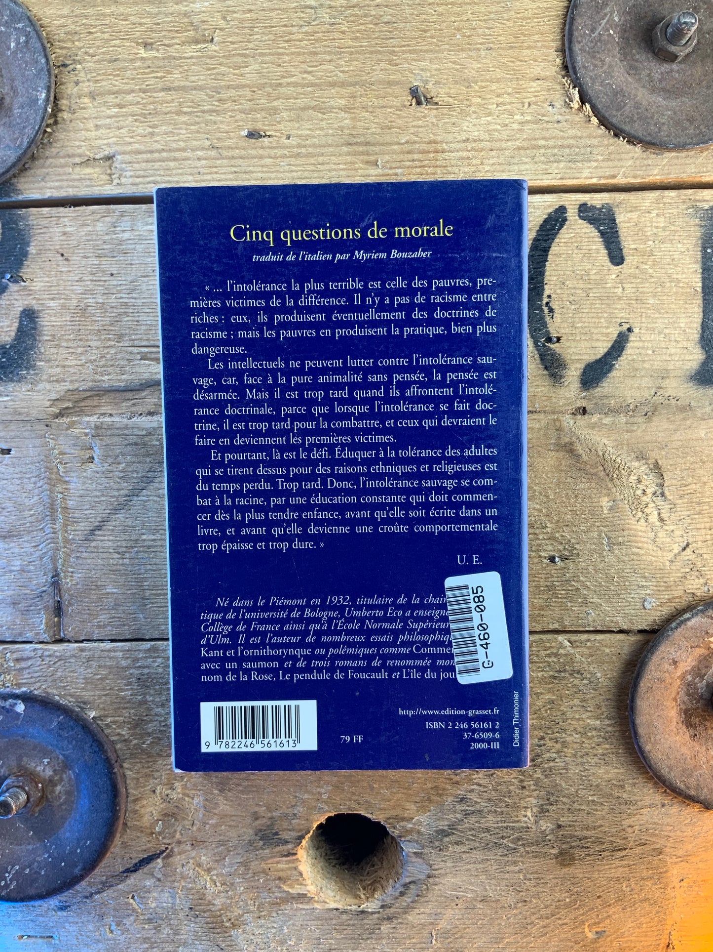 Cinq questions de morale - Umberto Eco