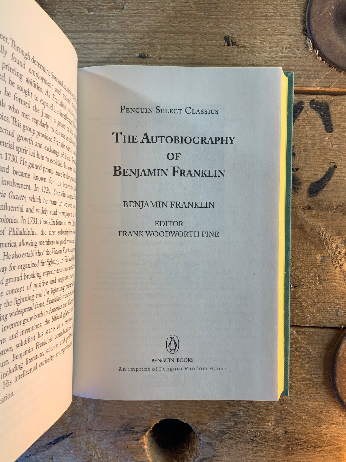 The autobiography of Benjamin Franklin [neuf]