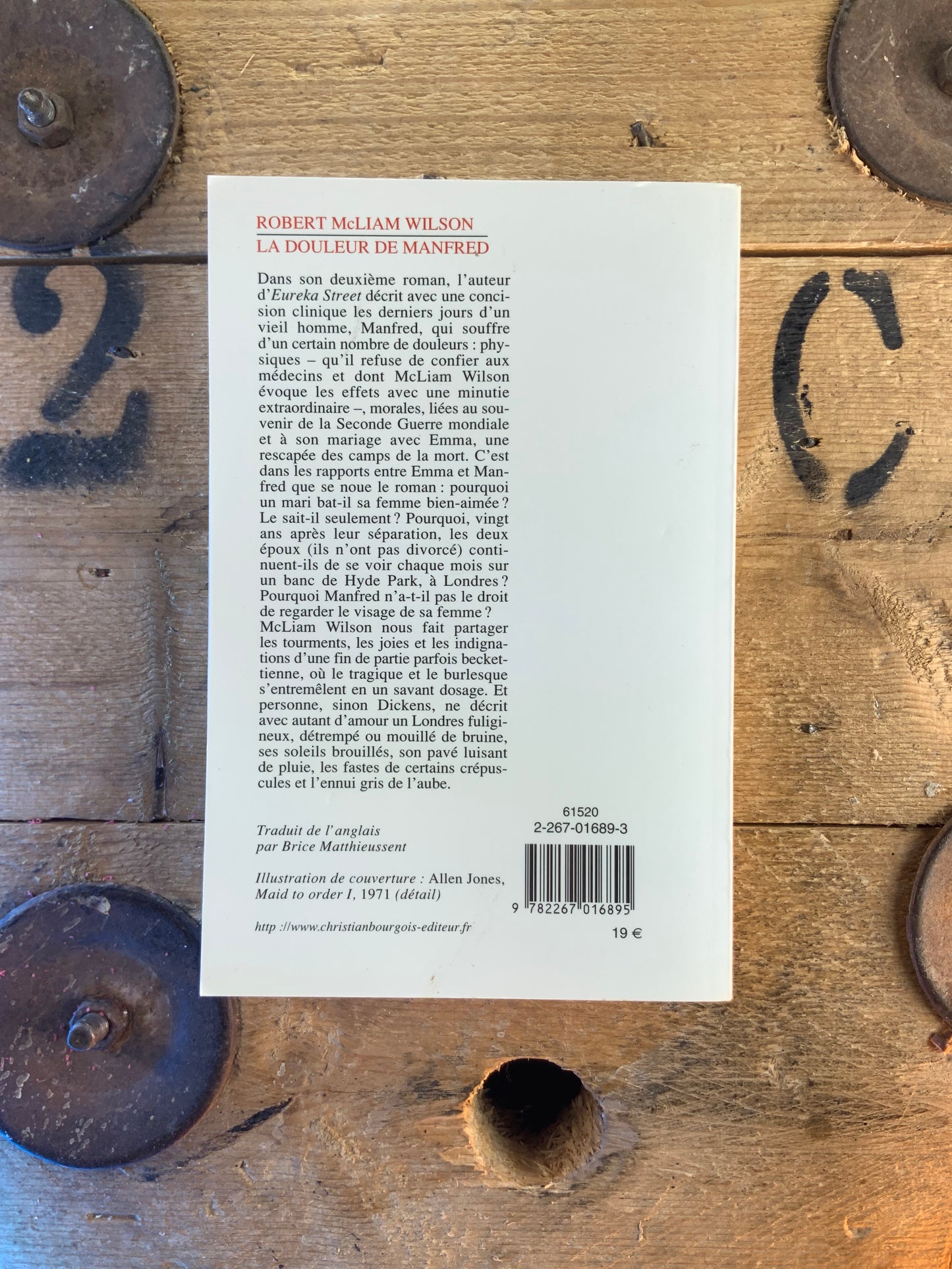 La douleur de Manfred - Robert Mcliam