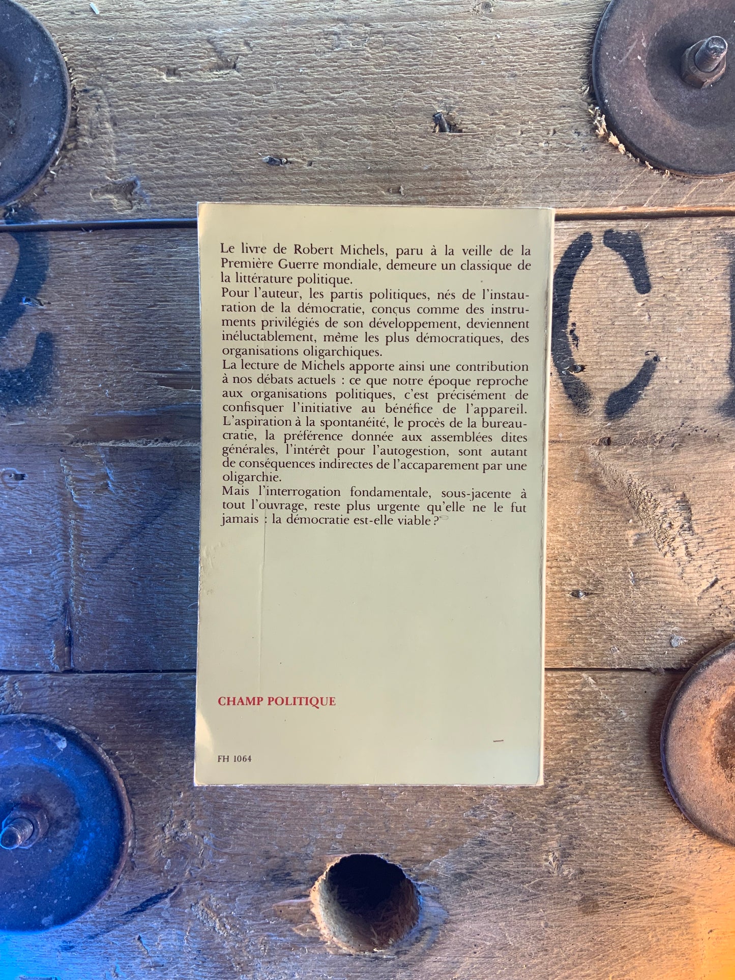 Les partis politiques - Robert Michels