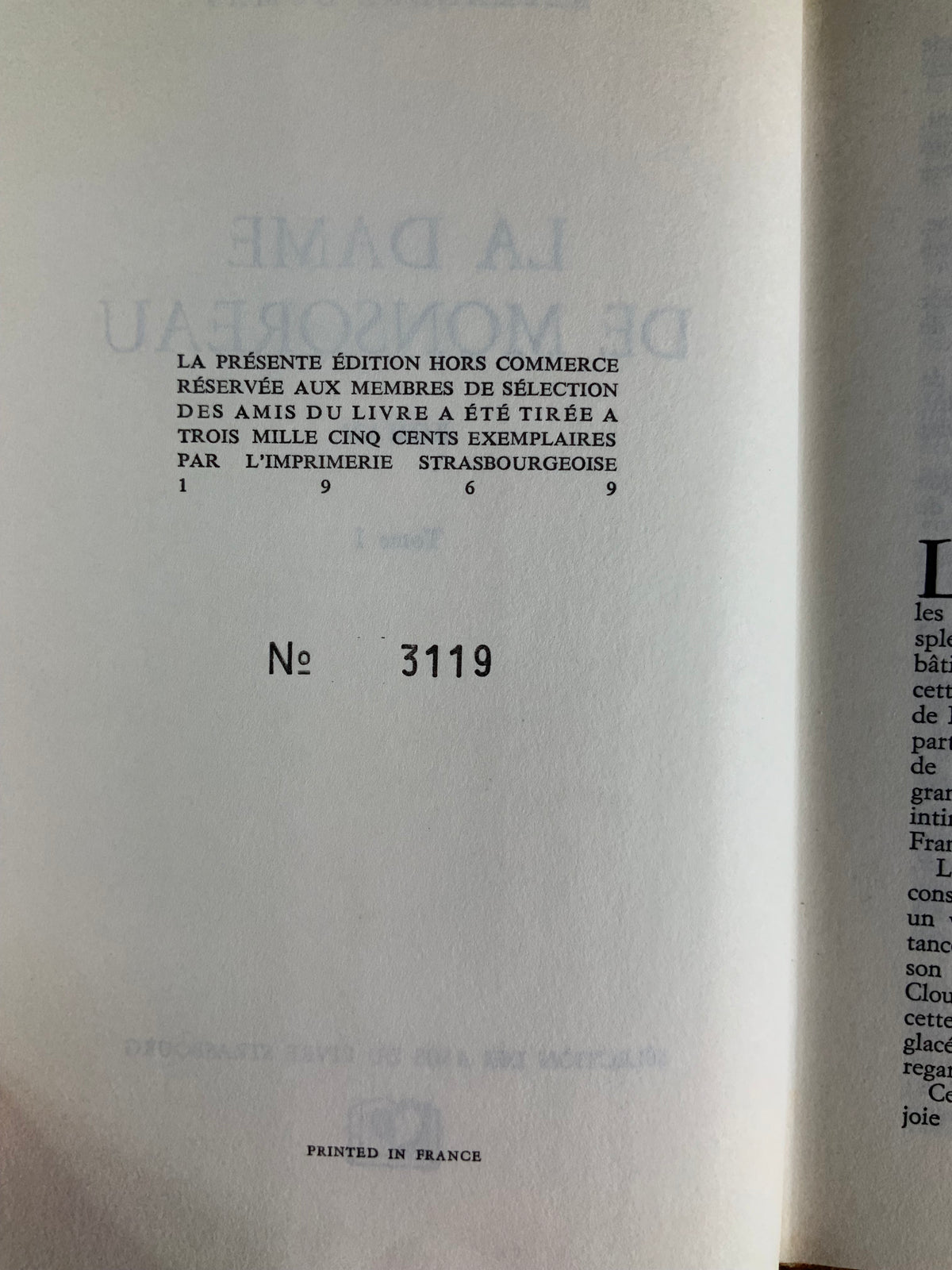La Dame de Monsoreau - Alexandre Dumas [ édition numérotée - Nº 3119 ] - en 2 volumes