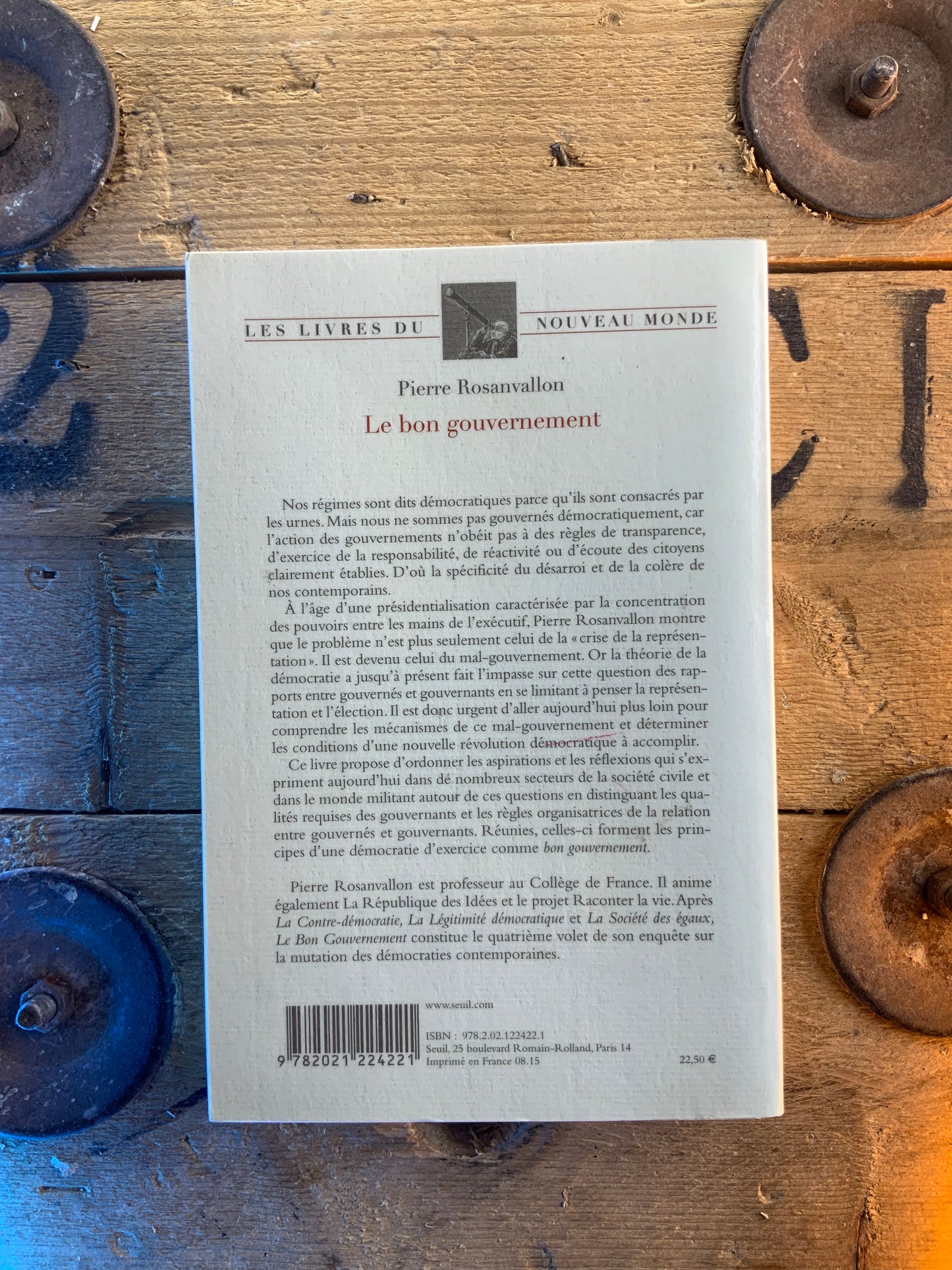 Le bon gouvernement - Pierre Rosanvallon