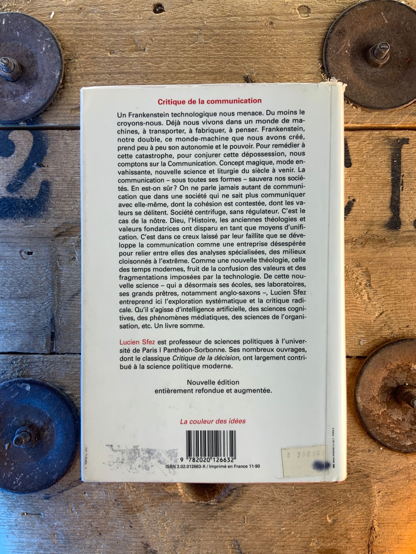 Critique de la communication - Lucien Sfez