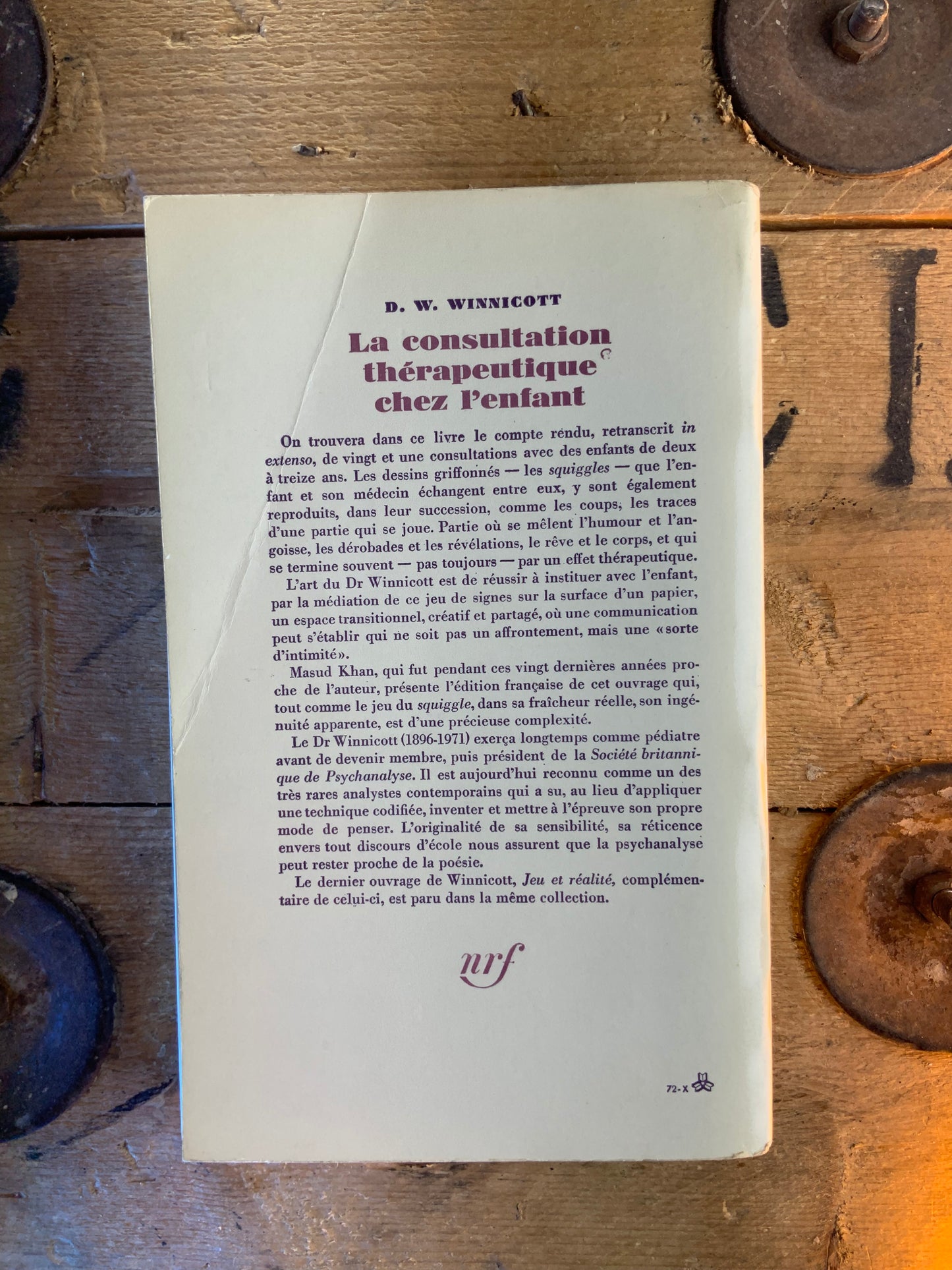 La consultation thérapeutique et l’enfant - D. W. Winnicott