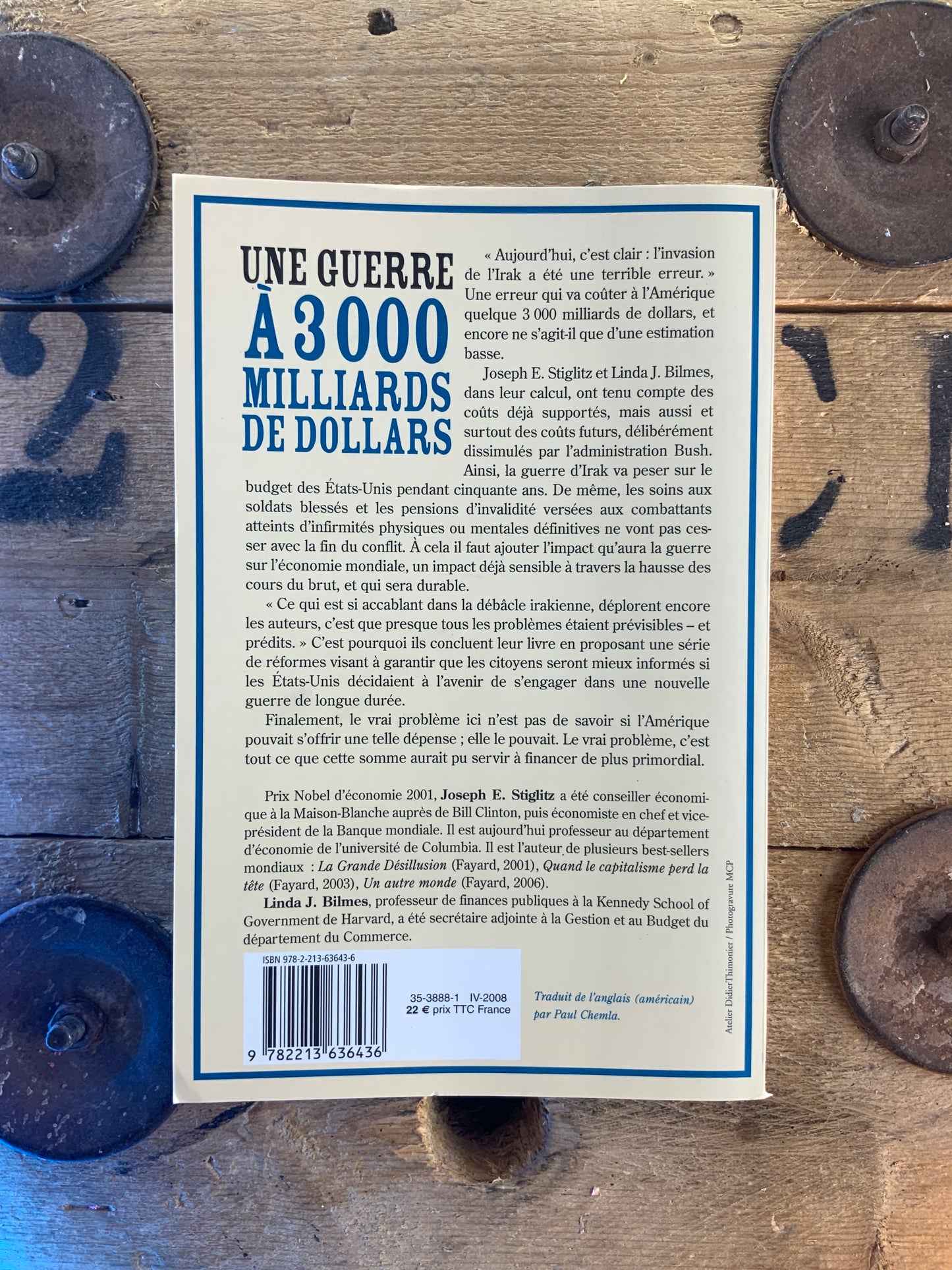 Une guerre à 3000 milliards de dollars - Joseph Stiglitz et Linda J. Bilmes