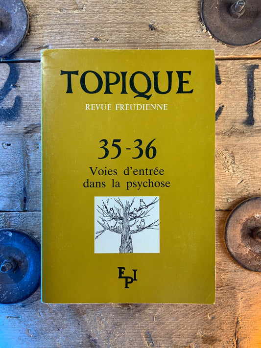 Voies d’entrée dans la psychose n°35-36 [ Topique . Revue Freudienne ]