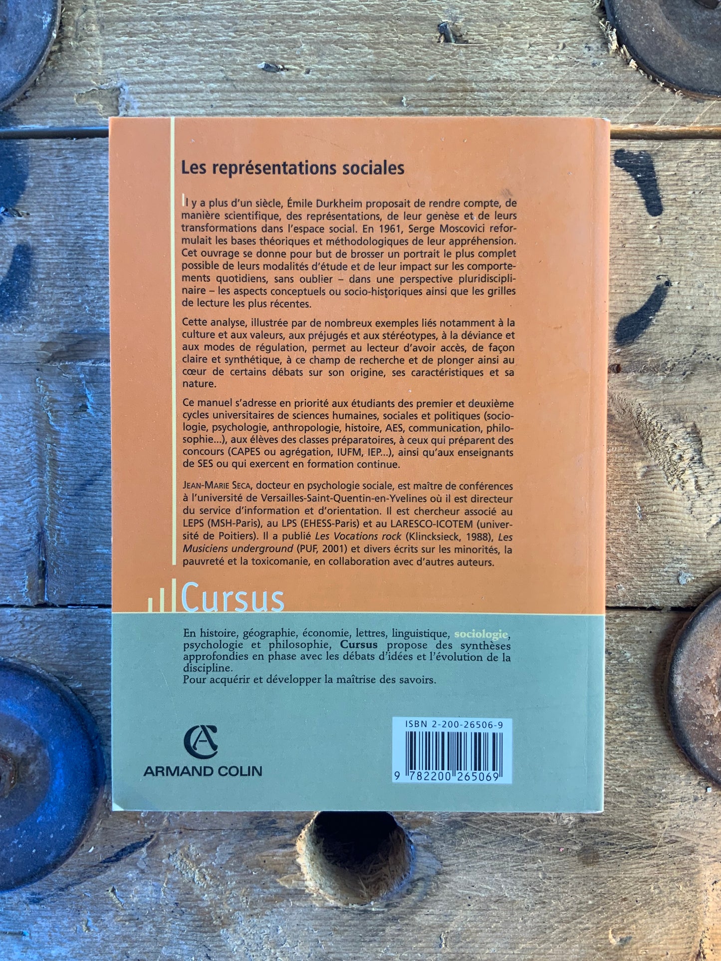 Les représentations sociales - Jean-Marie Seca