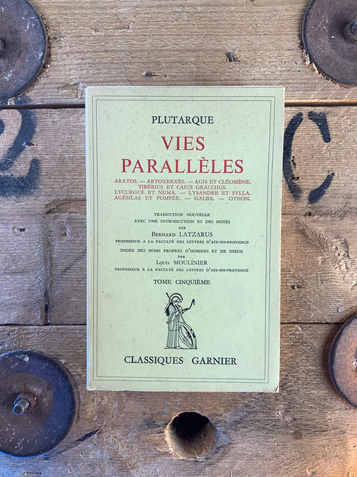 Vies Parallèles - Plutarque (en 5 volumes)