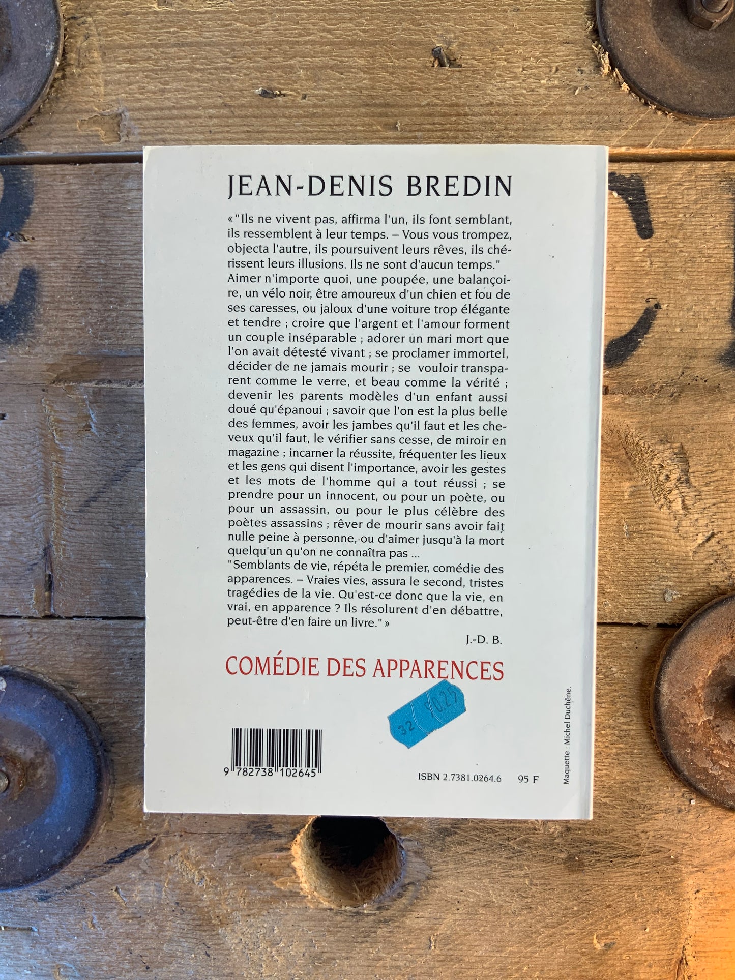 Comédie des apparences - Jean-Denis Bredin