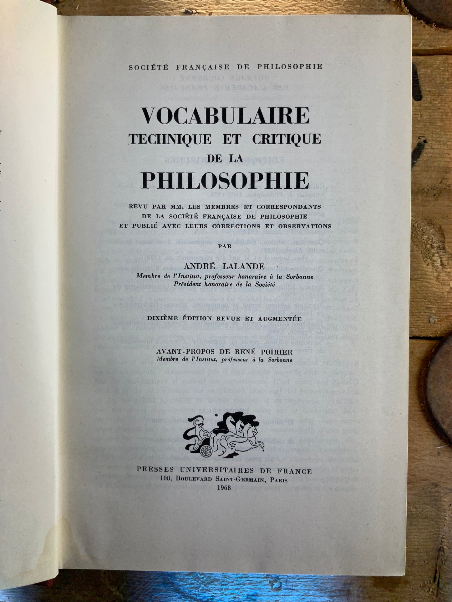 Vocabulaire technique et critique de la philosophie - André Lalande