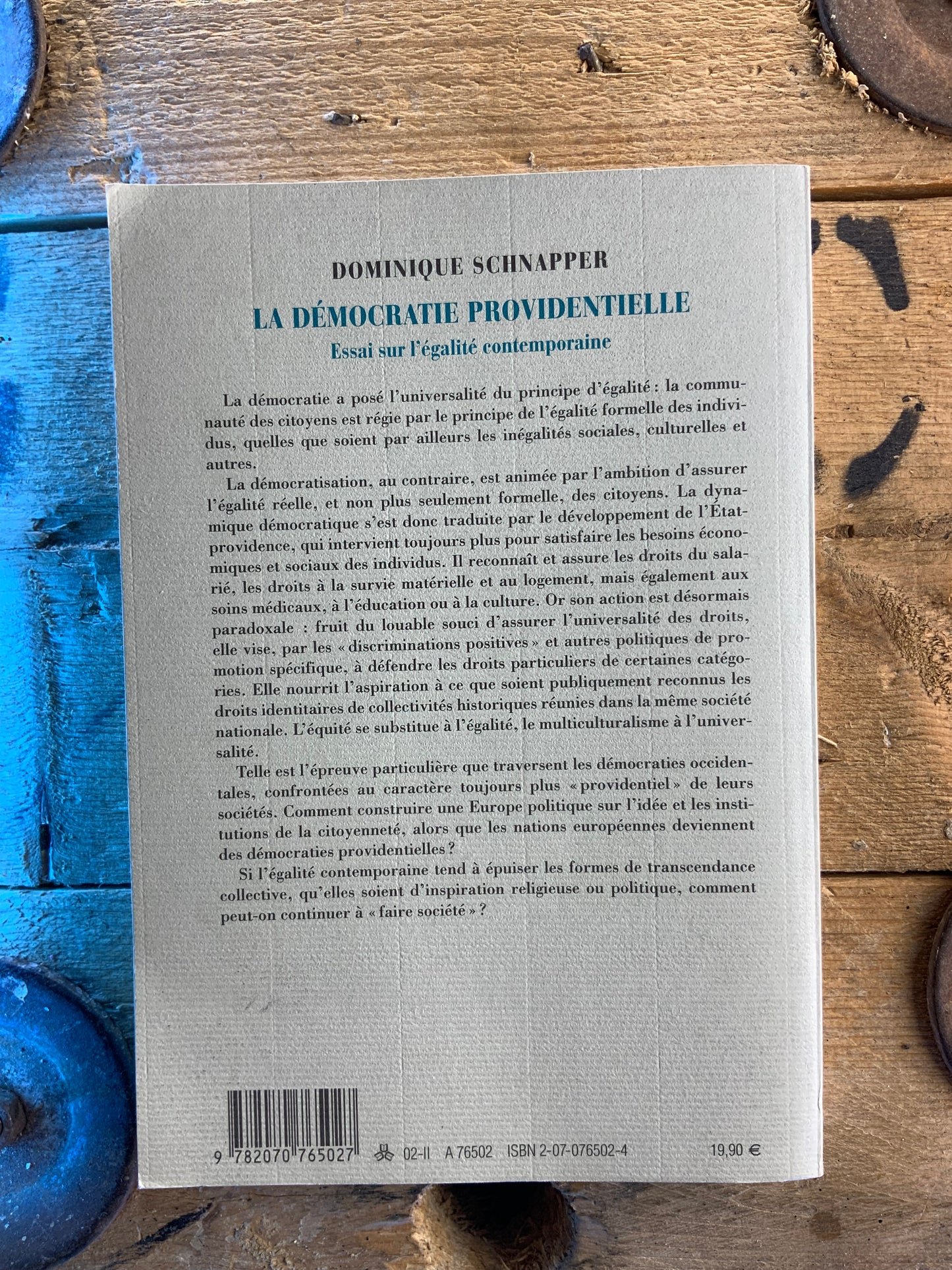 La démocratie providentielle : essai sur l’égalité contemporaine - Dominique Schnapper