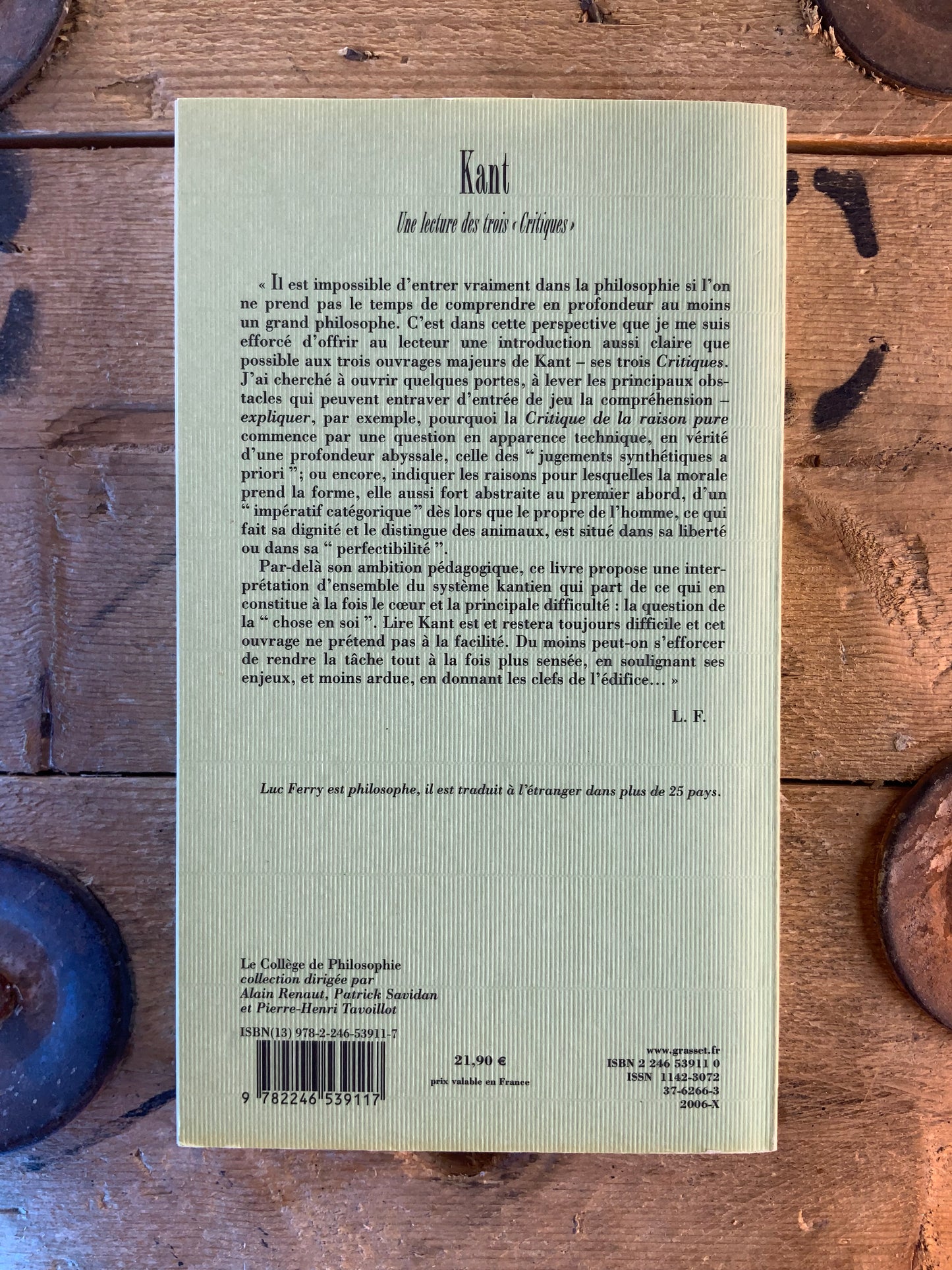 Kant : Une lecture des trois «critiques» - Luc Ferry