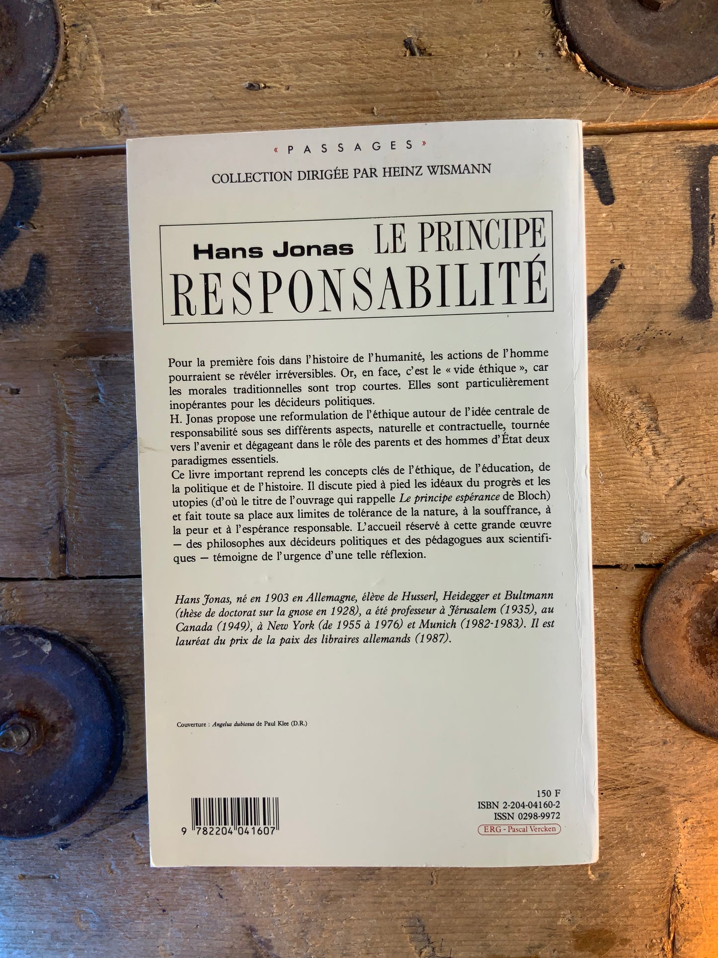 Le principe de la responsabilité - Hans Jonas