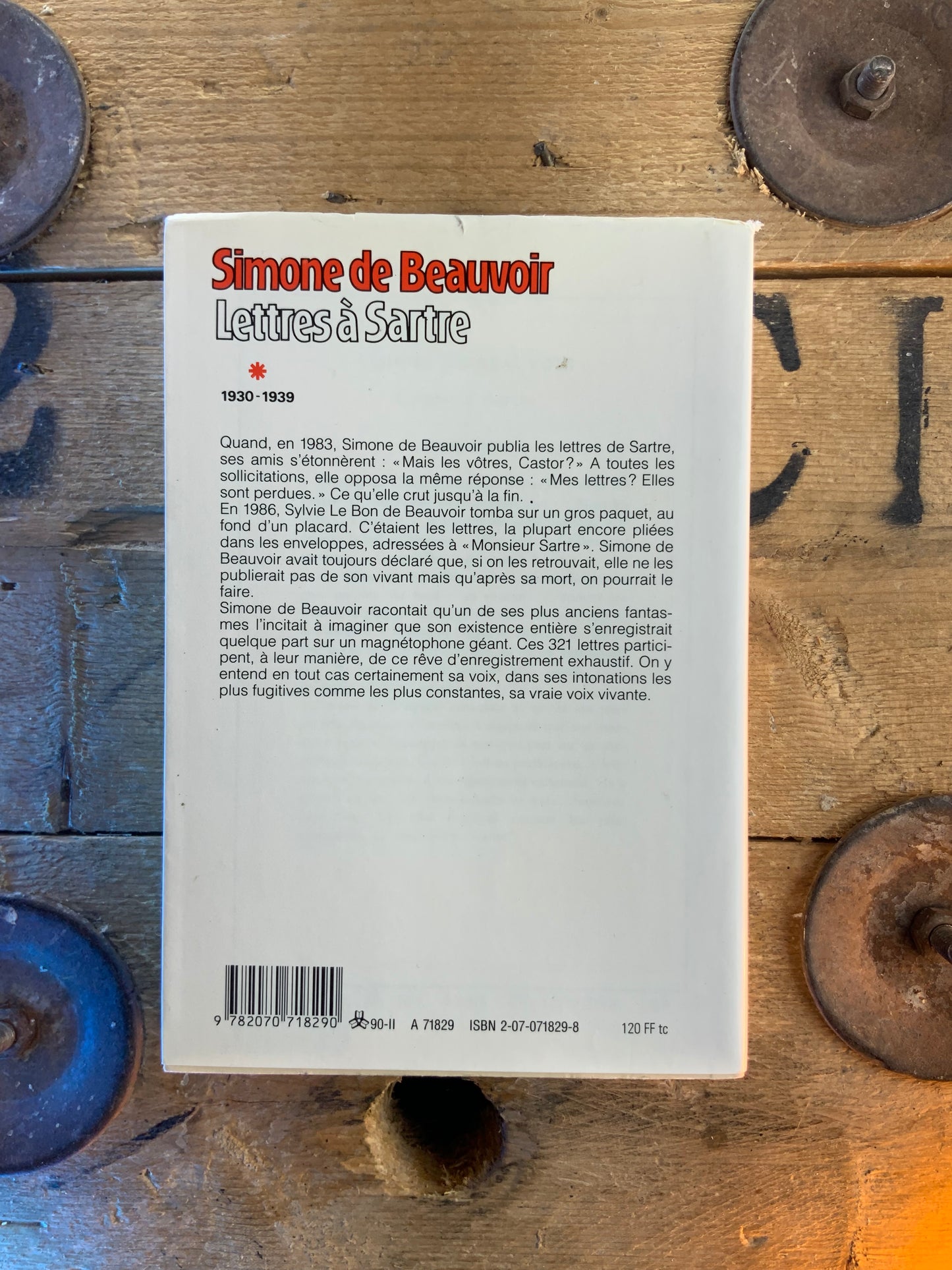 Lettres à Sartre 1930-1939 - Simone de Beauvoir