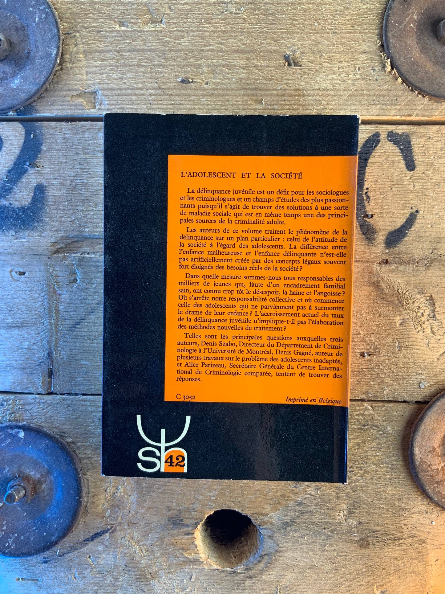 L’adolescent et la société - Denis Szabo , Denis Gagné , Alice Parizeau