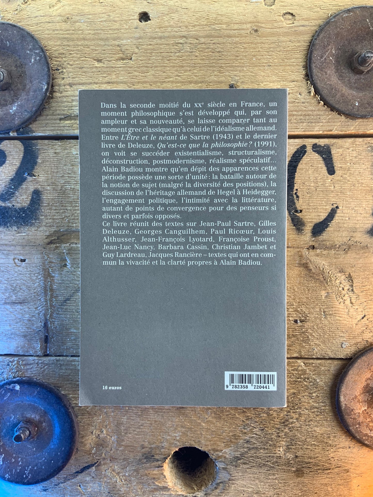 L’aventure de la philosophie française : depuis les années 1960 - Alain Badiou