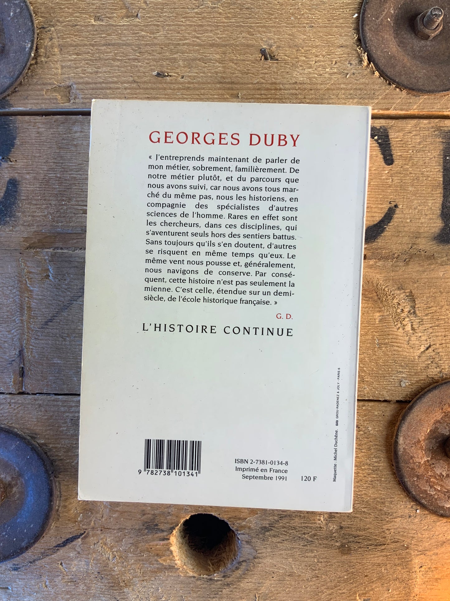 L’histoire continue - Georges Duby