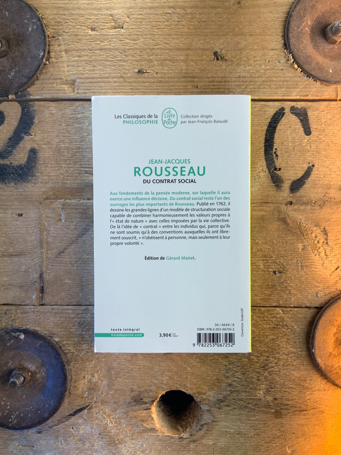 Du contrat social - Jean-Jacques Rousseau