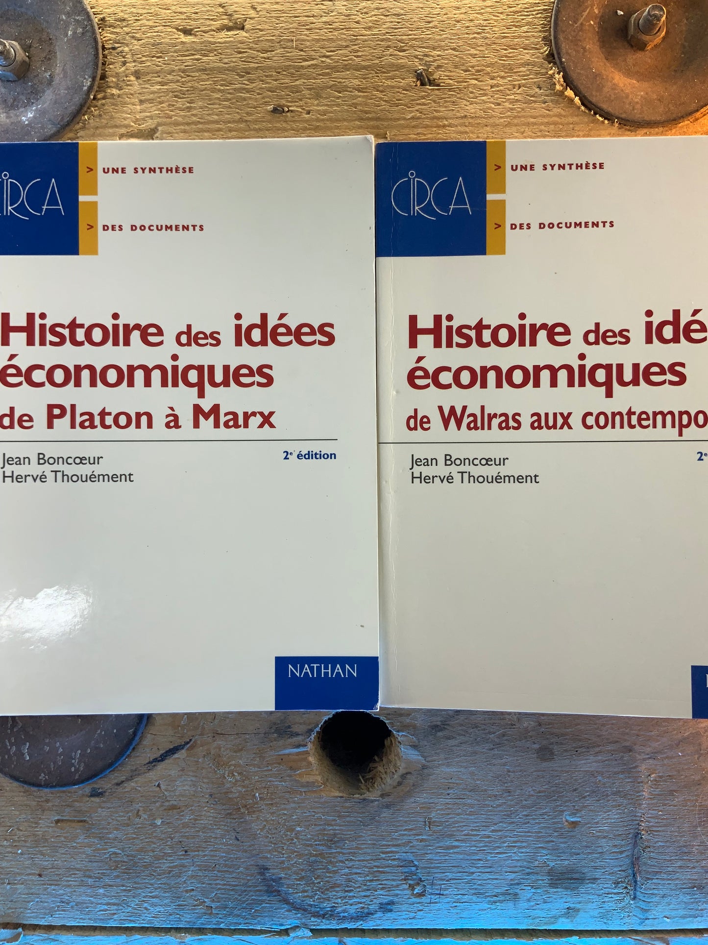 Histoire des idées économiques : I - de Platon à Marx  II - de Walras au contemporain