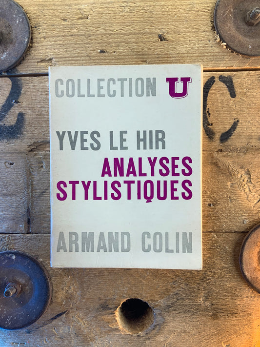 Analyses stylistiques - Yves Le Hirp