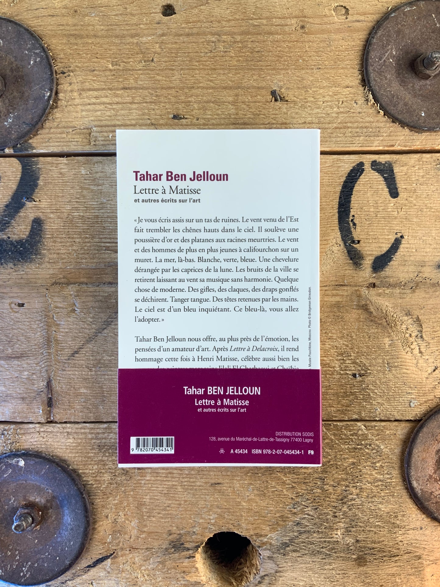 Lettres à Matisse et autres écrits sur l’art - Tahar Ben Jelloun