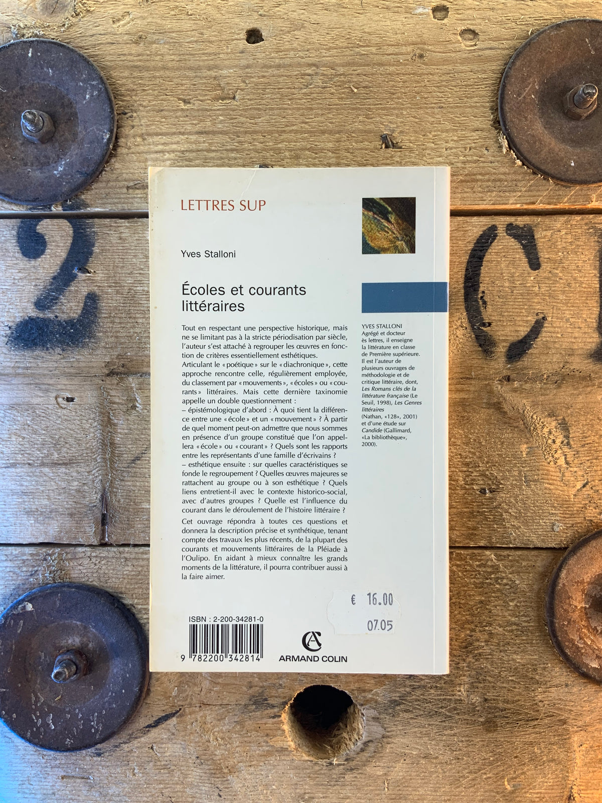 Écoles et courants littéraires - Yves Stalloni