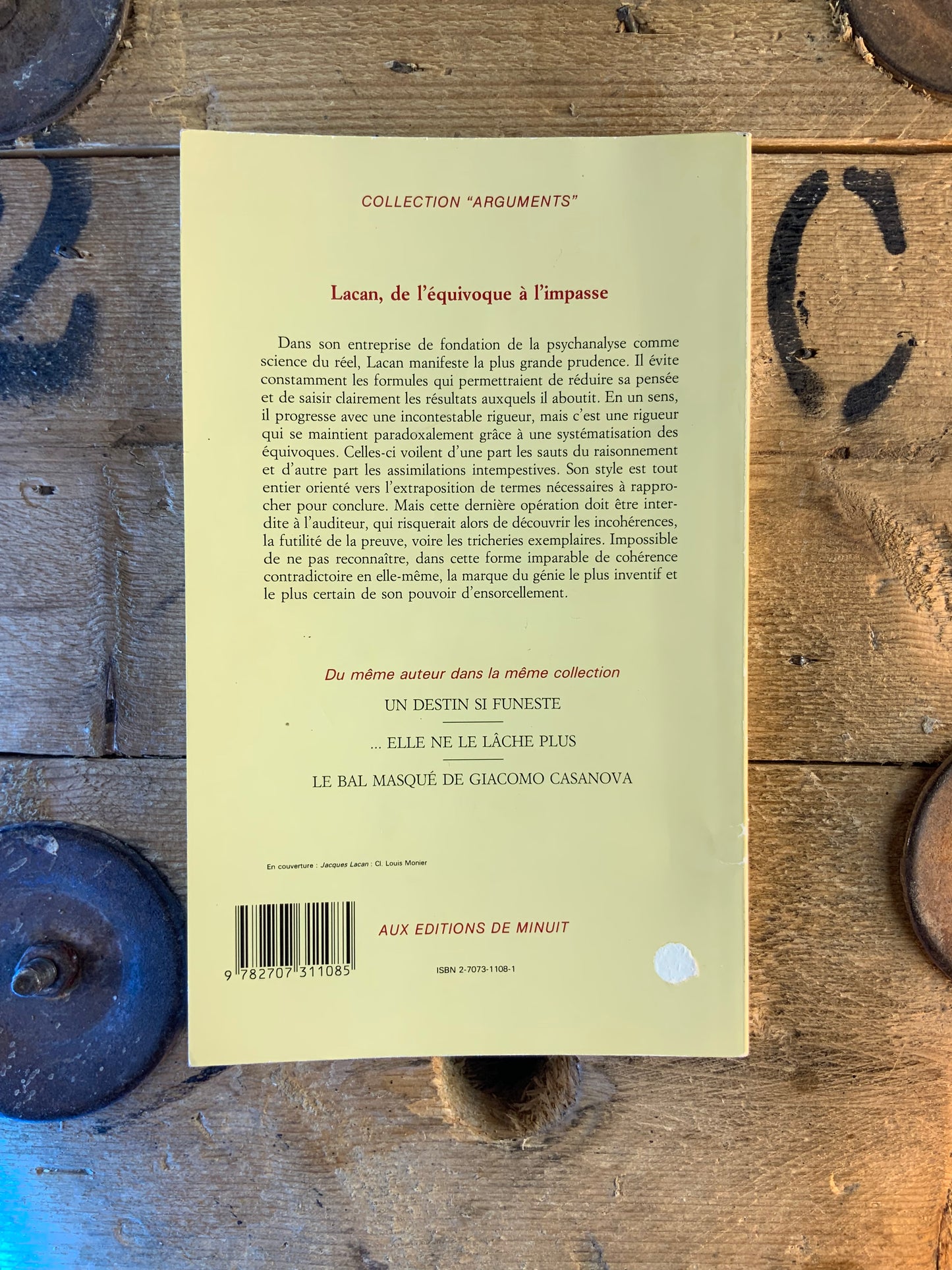 Lacan de l’équivoque à l’impasse - François Roustang