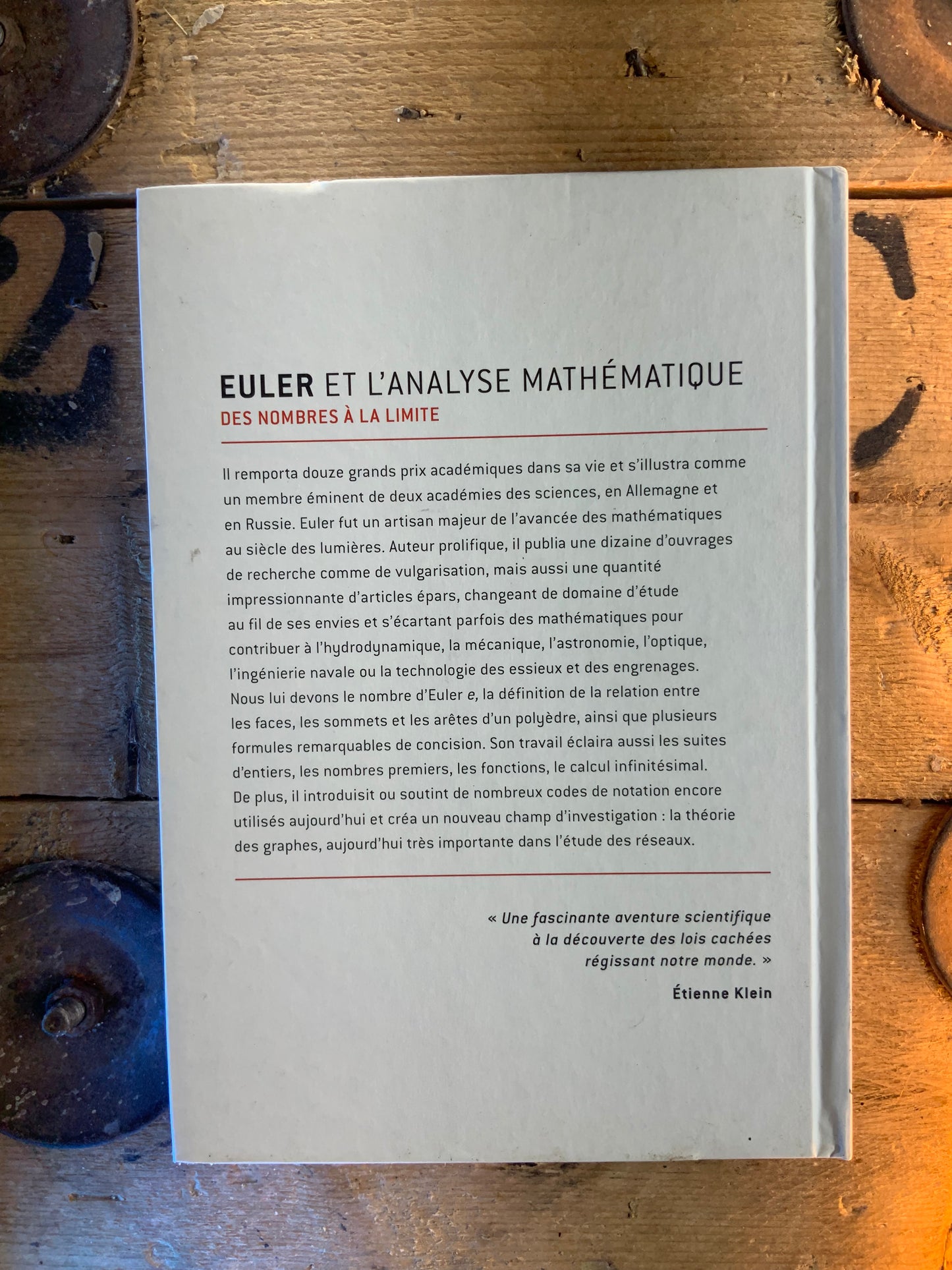 Euler et l’analyse mathématique : des nombres à la limite [ GRANDES IDÉES DE LA SCIENCE ]