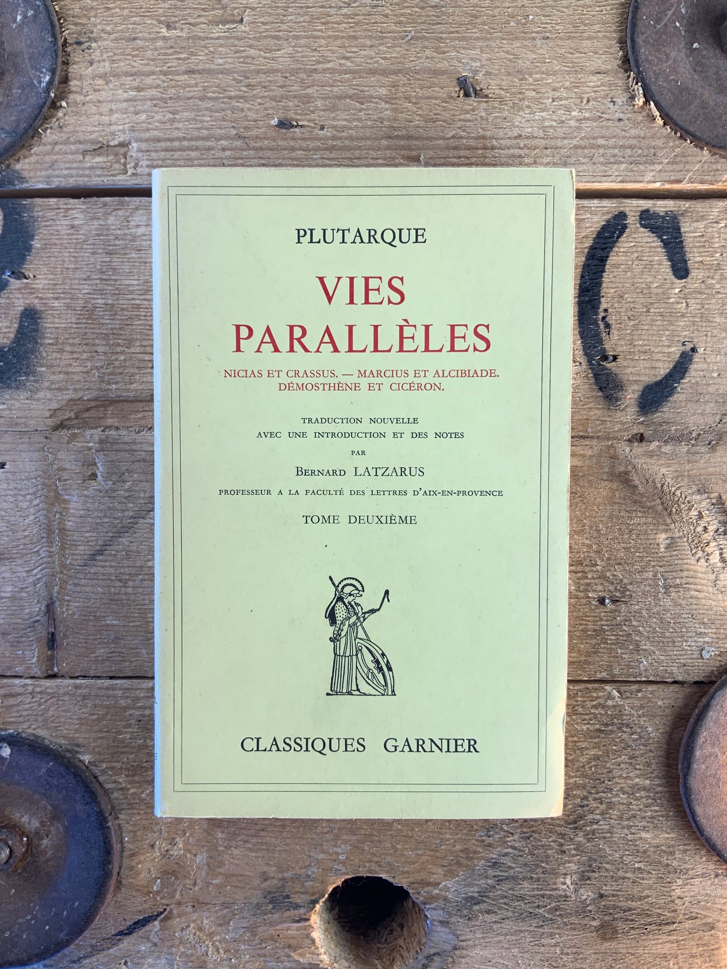 Vies Parallèles - Plutarque (en 5 volumes)