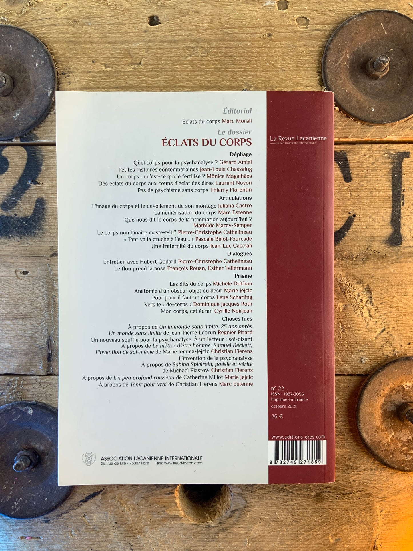 Éclats du corps [ La Revue Lacanienne ] - n° 22