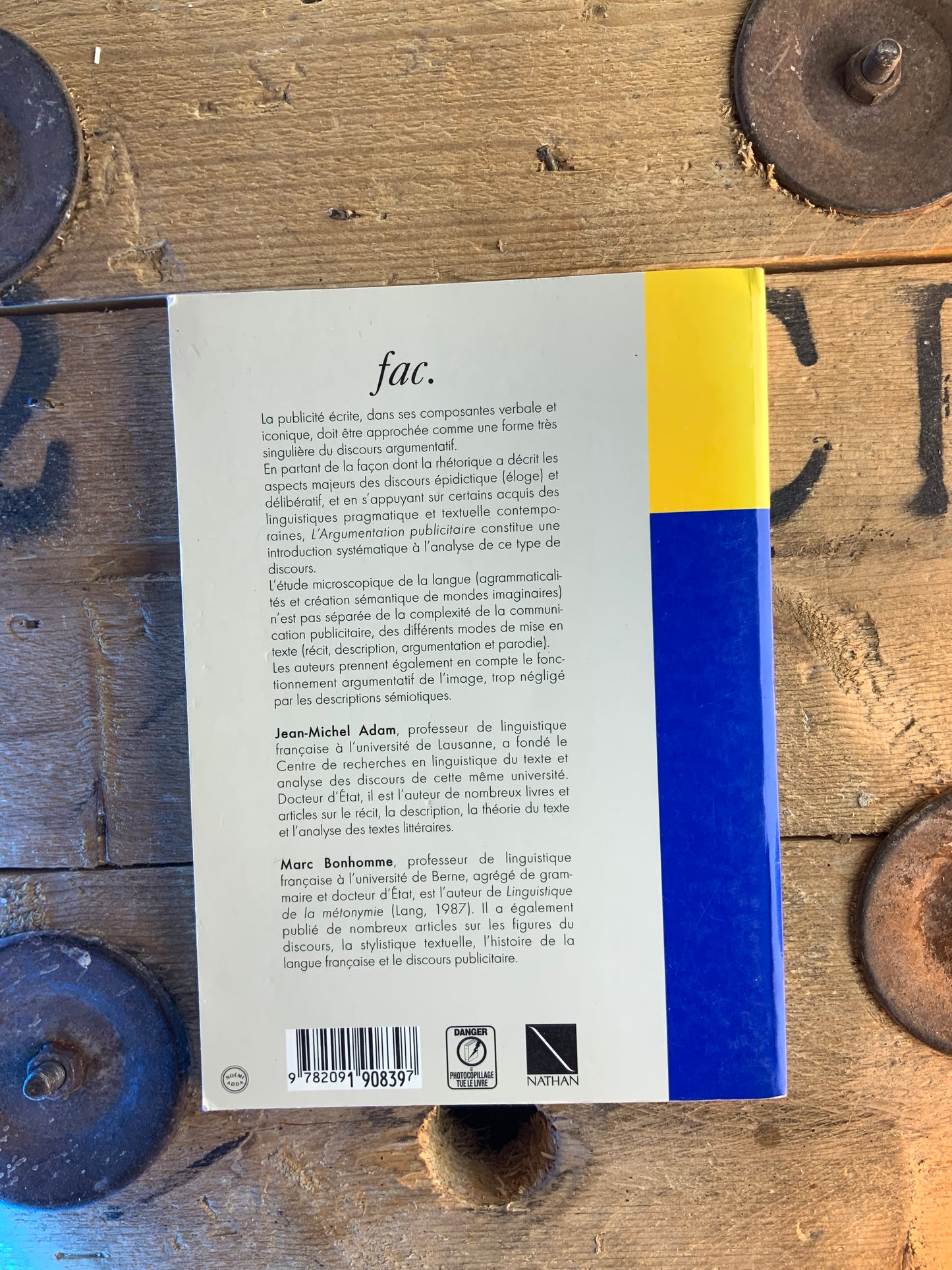 L’argumentation publicitaire : rhétorique de l’éloge et de la persuasion - Jean-Michel Adam et Marc Bonhomme