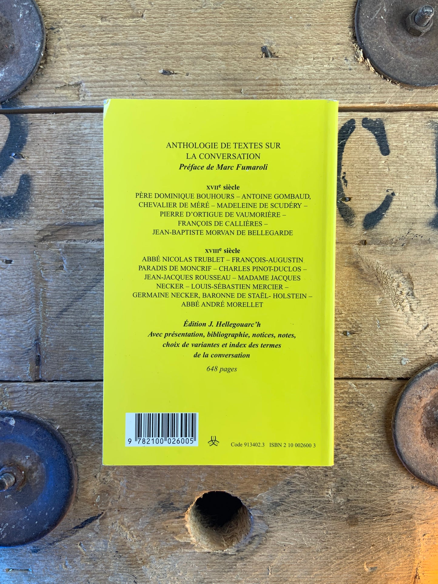 Anthologie : L’art de la conversation