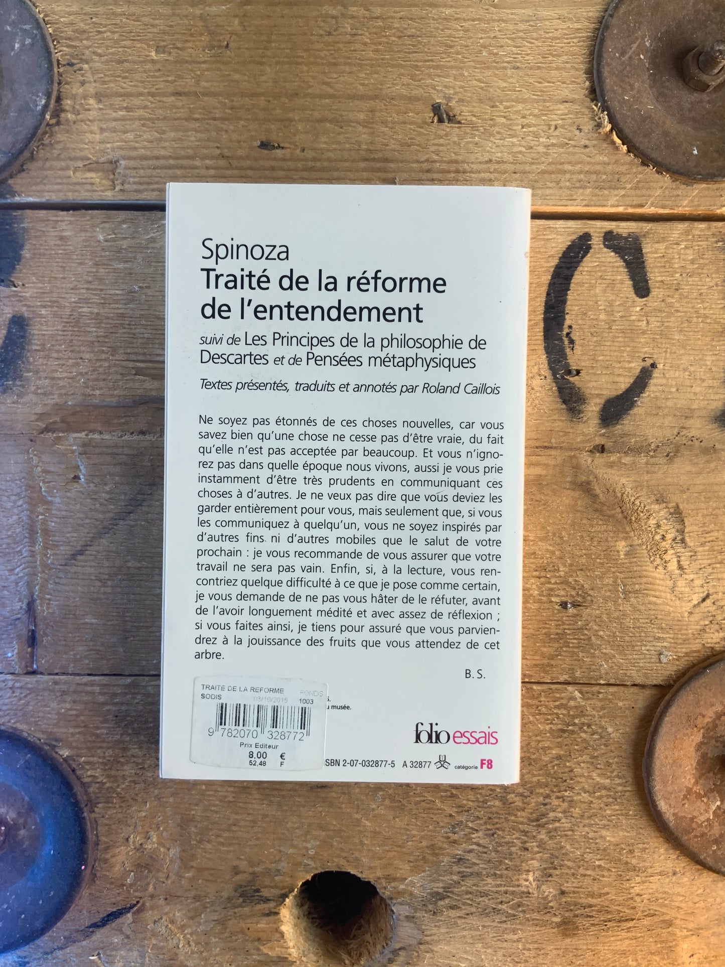 Traité de la réforme de l’entendement - Spinoza
